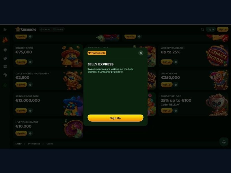 Catalogue navigation and discovering formats at Casinacho Casino Nacho Casino for Canada